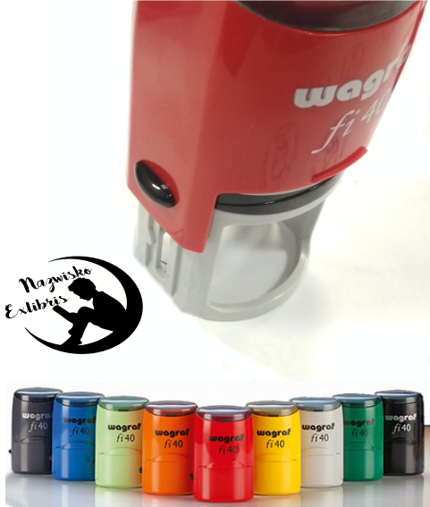 Exlibris pieczątka stempel 40mm PREZENT Ex libris zdjęcie 4