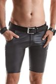 wetlook shorts black xl