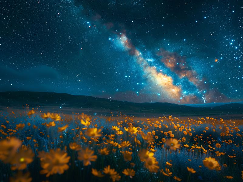 Plakat 100x75cm Nocne Niebiosa zdjęcie 1