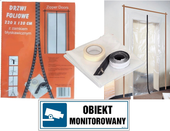 Drzwi Foliowe Malarskie Remontowe Zamkiem 220X120  + Naklejka