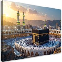 Obraz do salonu jadalni biura, Meczet Mekki islamska ziemia