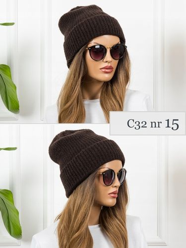 CZAPKA DAMSKA Zimowa CIEPŁA Wywijana Beanie POLSKA MODNA PREMIUM na Arena.pl