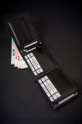 duży, skórzany portfel męski z systemem rfid - 4u cavaldi na Arena.pl