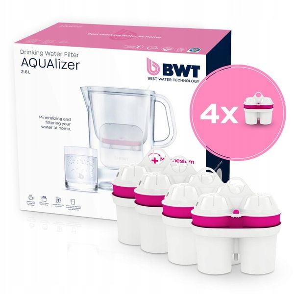Dzbanek filtrujący BWT AQUAlizer 2,6 L, 4x wkład Mg2+ miękka woda BWT zdjęcie 5
