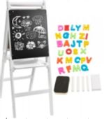 Tablica magnetyczna kredowa + magnesy biała XXL