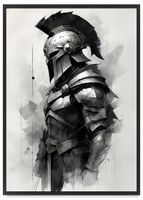 Plakat gladiator wojownik czarna ramka 50x70 cm w czarnej ramie