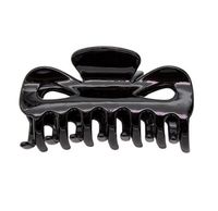 Spinka klamra plastikowa duża lakierowana czarna 8,5cm