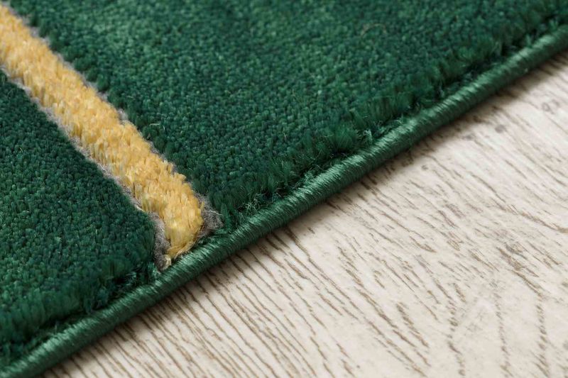 RUG/LU/ESTEMA/GEOMETRIC/BOTTLEGREEN+GOLD/80x150 zdjęcie 4