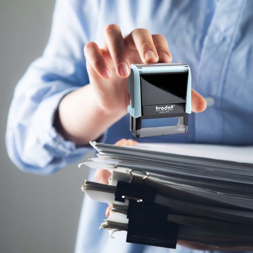 PIECZĄTKA TRODAT 4913 DO 8 LINII FIRMOWA IMIENNA BIUROWA PROJEKT + GUMKA na Arena.pl