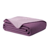 Narzuta Restilo poliester 280 cm x 260 cm fioletowy