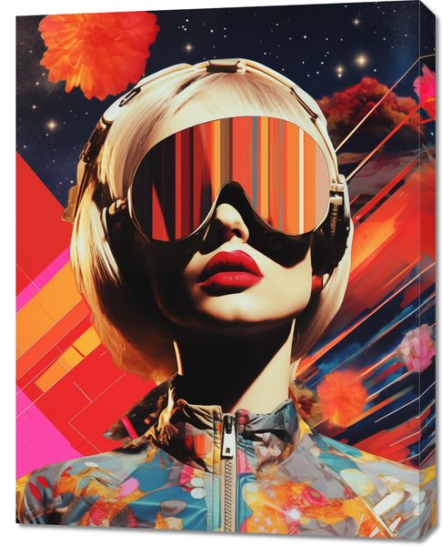 Obraz 70x90cm Retrofuturystyczna Muza zdjęcie 1