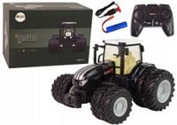 Traktor Zdalnie Sterowany R/C Czarny 2,4G Metal Zabawa Dla Dzieci