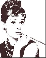 40CM 50CM OBRAZEK ŚCIENNY AUDREY HEPBURN DRUK PŁÓTNO OBRAZ