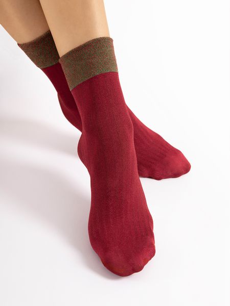 SKARPETKI GILT 40 DEN uni cherry red zdjęcie 1