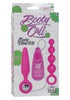 korek analny wibrujący booty call silikonowy różowy 9.5 cm