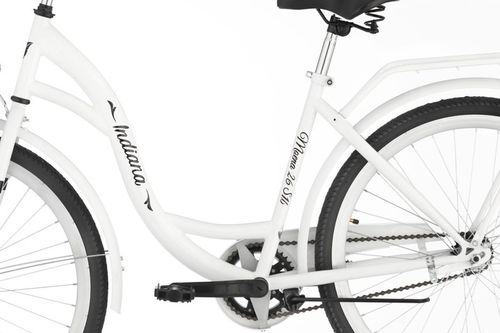 Rower miejski INDIANA Moena 26 cali damski Biały na Arena.pl