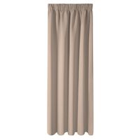 Zasłona zaciemniająca na taśmie LOGAN 135x270 beżowa
