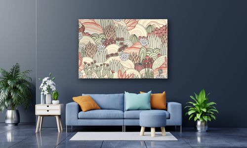 OBRAZ NA PŁÓTNIE 040 Kaktusy 100x70cm na Arena.pl