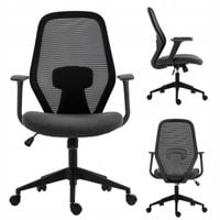 fotel obrotowy fb23-fx (b) czarno-szary