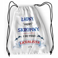 Plecak Dla Licealisty Sportowy Szkolny Worek Torba Z Nadrukiem Ze Zdjęciem