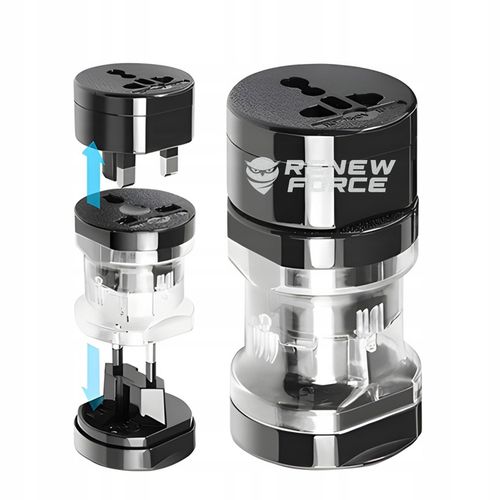 Adapter do Gniazdka Angielska Podróżny Zestaw 3 Końcówek ŚWIAT UK UE na Arena.pl