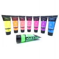2 x Zestaw 8 farb akrylowych GLOW świecące w ciemności połysk PHOENIX 8x21m