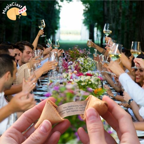 Ciasteczka z Wróżbą Podziękowanie dla gości Dziękujemy za Przybycie 50 szt na Arena.pl