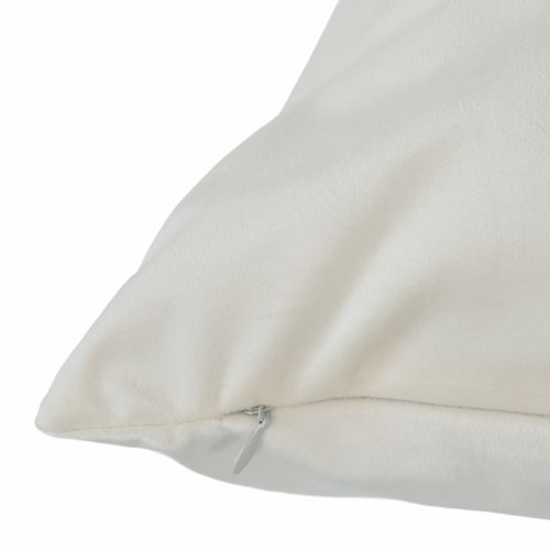 Poszewka BIAŁA poduszka ECRU aksamitna ozdobna dekoracyjna 40X60CM na Arena.pl