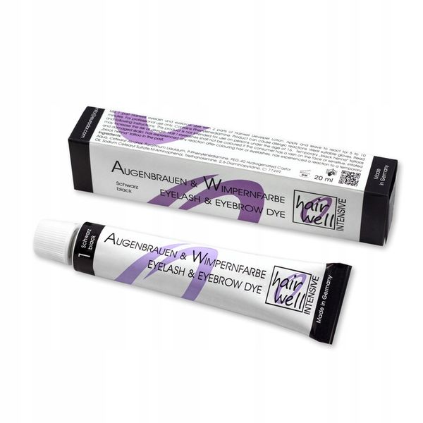 Farba Hairwell czarny black 20ml zdjęcie 1