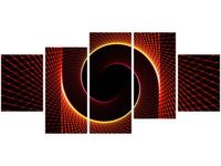 OBRAZ CZERWONA SPIRALA ABSTRAKCJA