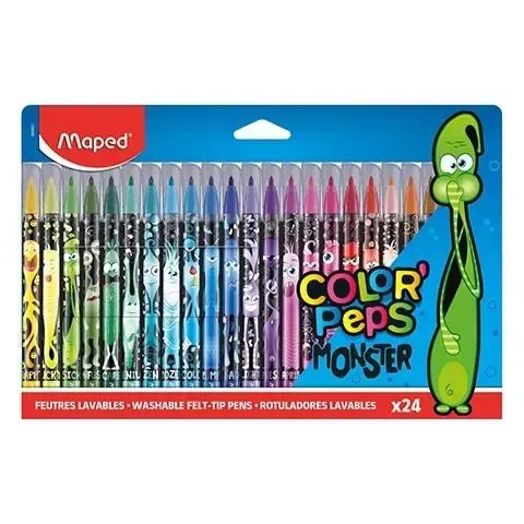 Flamastry Colorpeps Monster 24 kolory zdjęcie 1
