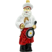 Bombka choinkowa szklana: Mikołaj kucharz