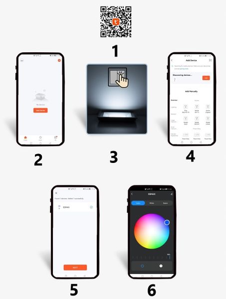 Halogen LED RGBCM 50W Tuya WIFI Aplikacja IP66 zdjęcie 3