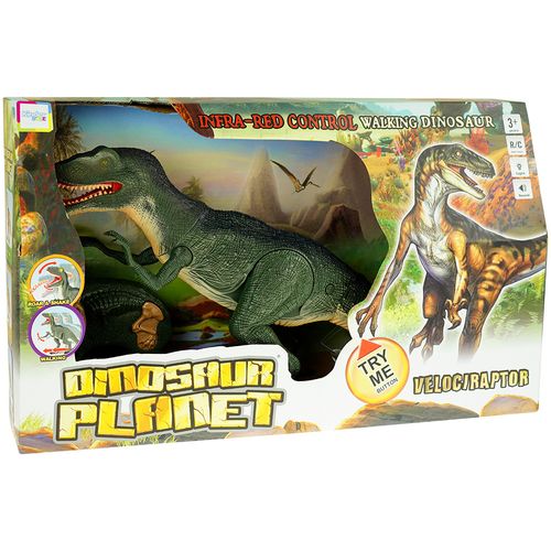 Duży interaktywny dinozaur Velociraptor - chodzi, ryczy i świeci na Arena.pl