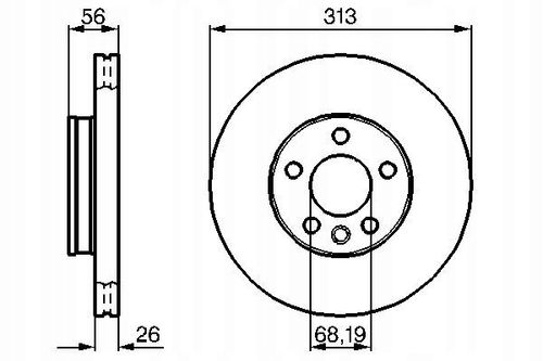 TARCZA HAM PRZOD 313X26 V BOSCH na Arena.pl
