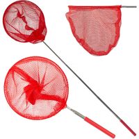 SIATKA NA MOTYLE I OWADY SKŁADANA TELESKOPOWA 37-85CM CZERWONA