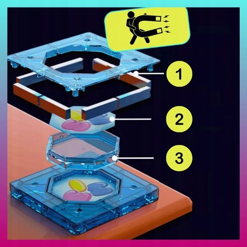 Klocki MAGNETYCZNE KONSTRUKCYJNE świecący tor 110 el 3D MAGNETIC Edukacyjne na Arena.pl