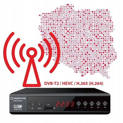 TUNER DEKODER DVBT2 DVBT 2 TV NAZIEMNEJ HEVC H.265 HDMI PVR EPG FULL na Arena.pl