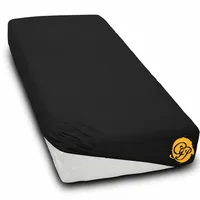 Prześcieradło frotte 200x220cm CZARNY