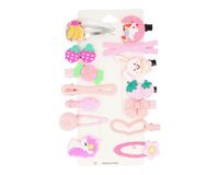 Komplet spinek dziecięcych różowe 14 sztuk