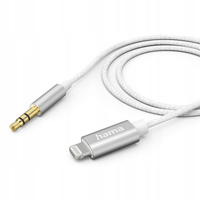 Kabel HAMA Audio Lightning - Jack 3.5mm 1m Biały