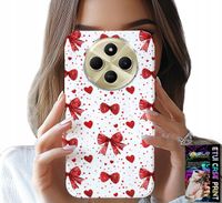 ETUI DO XIAOMI REDMI 14C 4G - CZERWONE WSTĄŻKI WSTĄŻKA MODNE WZORY