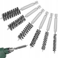 SZCZOTKA DRÓCIANA WYCIOR DO RUR TRZPIENIOWA NA WKRĘTARKĘ BIT DRUCIAK ZESTAW