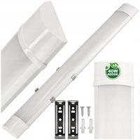 Lampa LED Do Garażu 40W 120cm Barwa Neutralna 4000K 4800Lm Warsztatowa