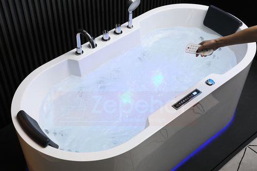 Wirujące dysze Wanna z hydromasażem BZX-675 prostokątna 170cmx850cmx60cm z na Arena.pl