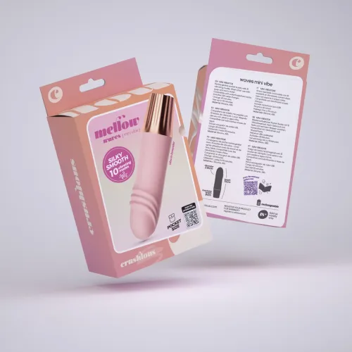 crushious mellow waves mini - kompaktowy wibrator 10 trybow rożowy na Arena.pl