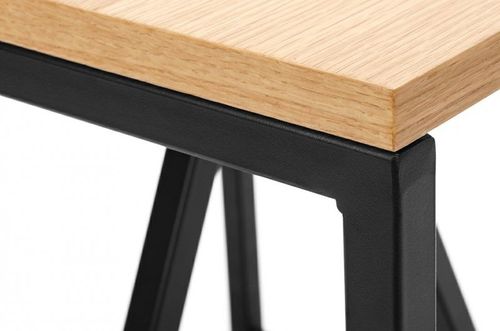 Stolik HEX dąb - MDF, metal na Arena.pl