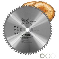 PIŁA TARCZA WIDIOWA DO CIĘCIA DREWNA 400x32 60 ZĘBÓW VERKE V44076