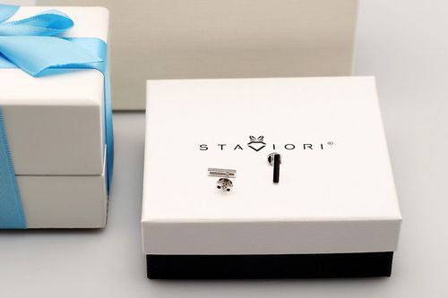 srebrne minimalistyczne kolczyki pałeczki minimalistyczne - ksc6204 na Arena.pl