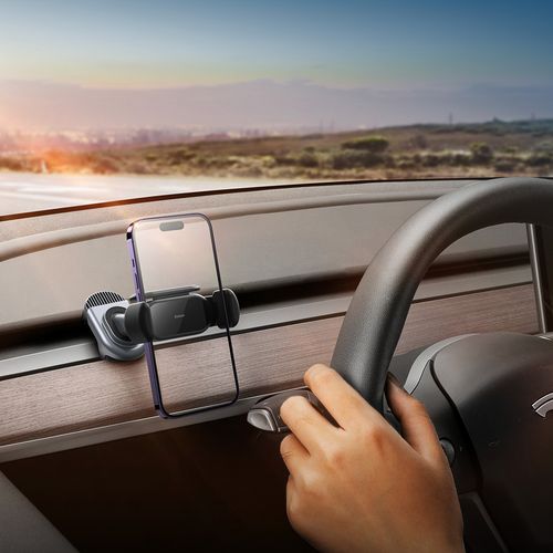 Uchwyt samochodowy z panelem słonecznym do Tesla Model 3 / Y T-Space czarny na Arena.pl